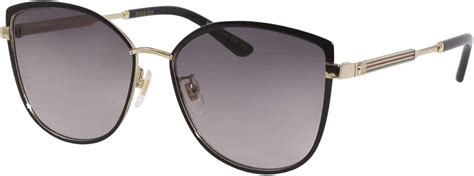 gucci 0589sk|Gucci GG 0589SK 001 Black Gold Metal Cat.